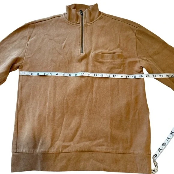 Banana Republic Turtleneck Mens Tan Long Sleeve Pullover Sweater Size M - Picture 6 of 10